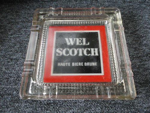 Ancien cendrier verre wel - cendrier,