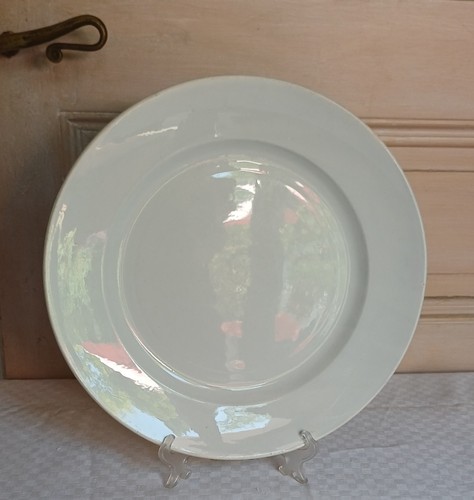 Ancien plat rond creil - ancien,