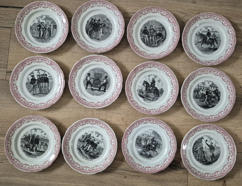 Assiettes sarreguemines - assiettes, et