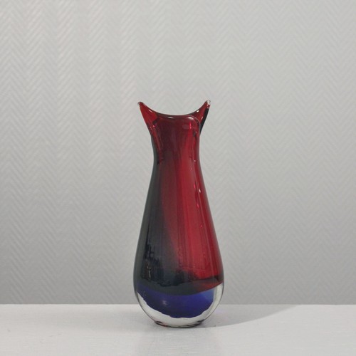 Vase sommerso murano rouge - vase,