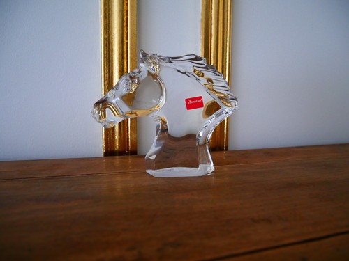 Baccarat crystal horse head - baccarat,