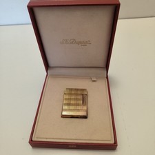 Briquet Dupont Plaqué Or Avec