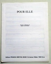 Partition vintage sheet music