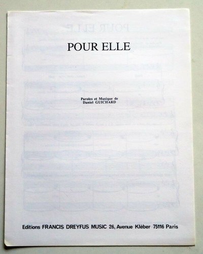 Partition vintage sheet music