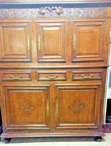 Buffet deux corps - corps, chêne