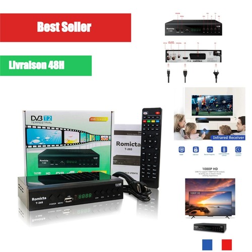 Décodeur tnt dvb - hd, dvb-t2/c
