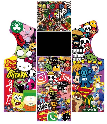Stickers borne arcade mame ou - stickers,