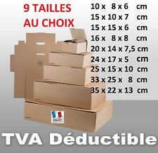 LOT DE 50  BOITES POSTALES CARTON EMBALLAGE BOITE EXPÉDITION  9 FORMATS