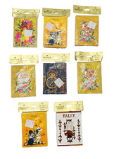 8 Vintage Hallmark TWO Table Bridge Tallies 8 Count Unopened Packages Lot