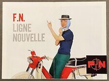 vintage brochure moto FN moped 50 & 75 cc Belgium 1962 motorbike folder scooter