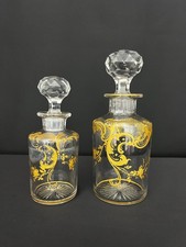 Paire de flacons anciens en