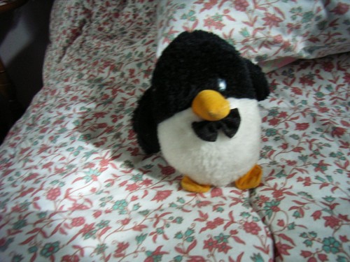 Peluche pingouin noir blanc - pingouin, noir/blanc