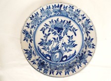 Plat rond faïence Delft
