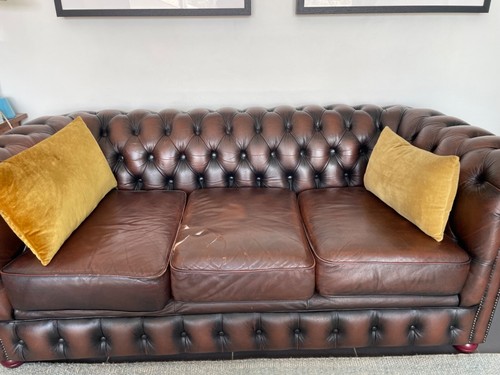 Canapé cuir chesterfield - canapé,