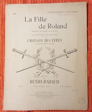 Partition piano chant La Fille