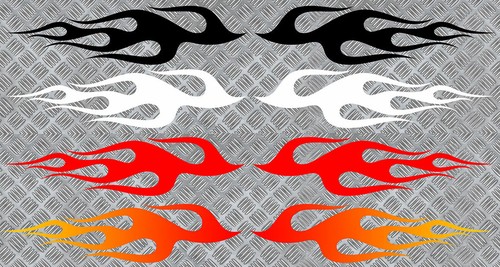 Flammes 27cmx6 7cm - 2,