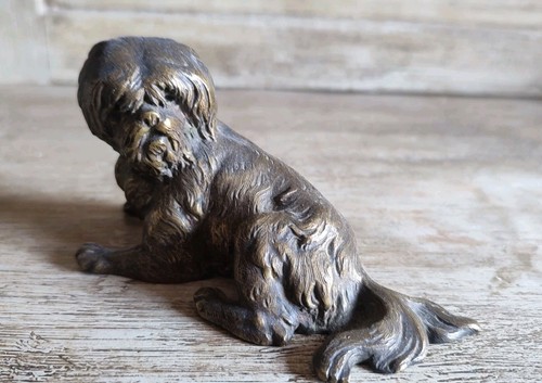Ancien chien bronze - chien,