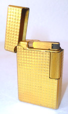 ANCIEN BRIQUET À GAZ FLAMINAIRE PLAQUÉ OR