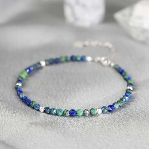 Azurite and malachite - and, beaded