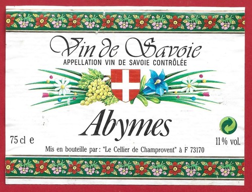 105 étiquette vin savoie - vin,