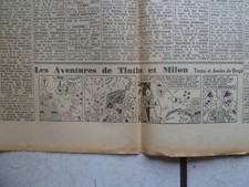 TINTIN / JOURNAL  LE SOIR  NUM 231 / 2  OCT  1941 /TINTIN  CRABE AUX PINCES D OR