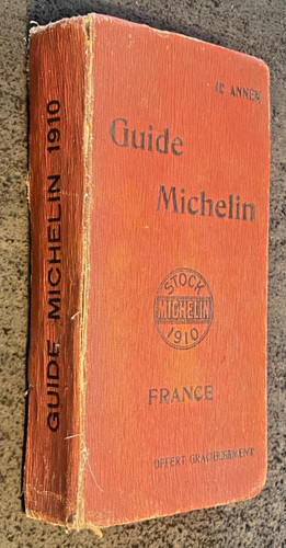 Guide michelin rouge 1910 - guide,