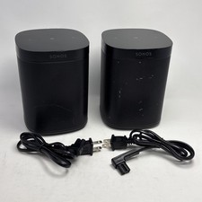 Sonos One SL Smart Speaker Model S22 w/ Power Cable Black | Set | W/ Power Cords