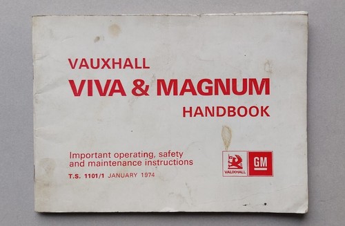 Manuel notice vauxhall viva - notice,