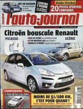 Citoën C4 Renault Scénic - L'auto journal - n° 718 - 2007 - revue magazine