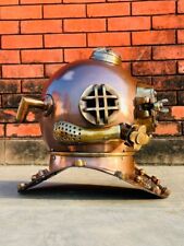 CASQUE DE PLONGÉE NAUTIQUE 18" POUCES US NAVU MARK DIVERS BROWN MARINE HELMET