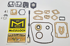 McCulloch Gasket, Seal, & Carburetor rebuild kit