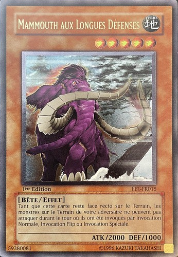 Mammouth aux - yu-gi-oh!,