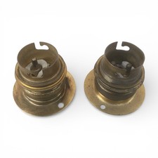 2 anciens supports en laiton -