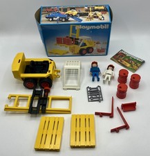 Chariot élévateur & ouvriers - PLAYMOBIL 3506 - 1980 - Set complet TTBE en boite
