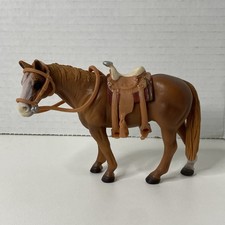 Schleich #13251 Quarter horse sorrel retired 2001-2009 collectible Fully Tacked
