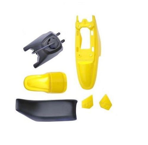 Yellow plastic set - yellow,