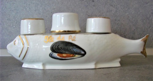 Ancien saleron porcelaine