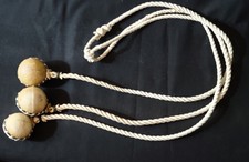 Vintage Handmade Leather Gaucho Bola – 36" Traditional Hunting Throwing Weapon /