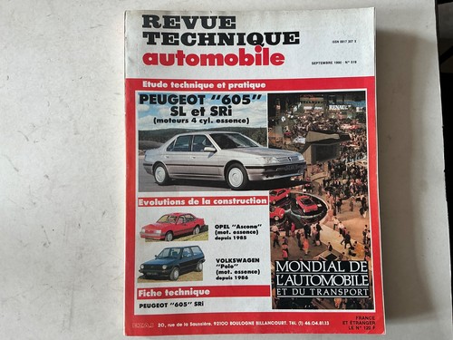 Rta revue technique - revue, automobile