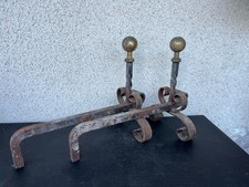 Paire de chenets anciens en