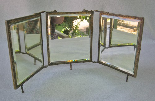 Ancien miroir triptyque de - ancien,