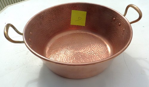 Bassine cuivre martelé - bassine,