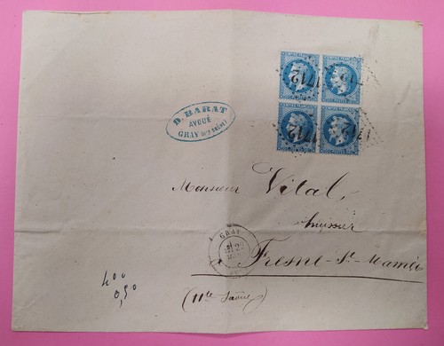 France lettre avec bloc - lettre, de