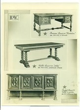 ORIGINAL PHOTOGRAPH FURNITURE BMC OFFICE TABLE BUFFET LOUIS XIII