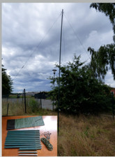 Dielektrisch Teleskopmast Mât D'Antenne Radio Amateur Plastique Gfk Mât de Radio