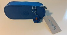 KIPLING COBALT BLUE POLYAMIDE CANVAS SCHOOL KIT (PEN CASE)