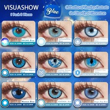 Lentilles De Contact De Couleur Bleue Agrandissement Des Contacts Pour Les Yeux 