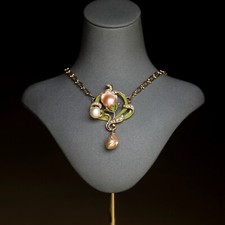 Collier Art Nouveau Feuille