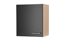 Armoire Murale 50 Cm Chêne Scié Noir Merle Respekta