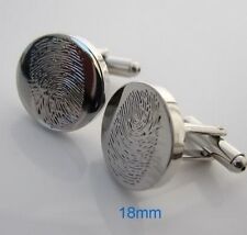 Boutons de manchette Bijoux Chemise EMPREINTES Police Gendarme Crime Doigts 609